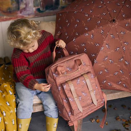 Sac à dos enfant swallow Bleu, beige, marron+Ecru, marron, rouge+Marron, blanc+Violet, marron, rose 12 - vertbaudet enfant 