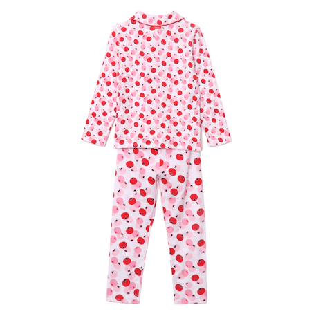 Pyjama long imprimé pommes catimini coton élasthanne rose Rose 2 - vertbaudet enfant 