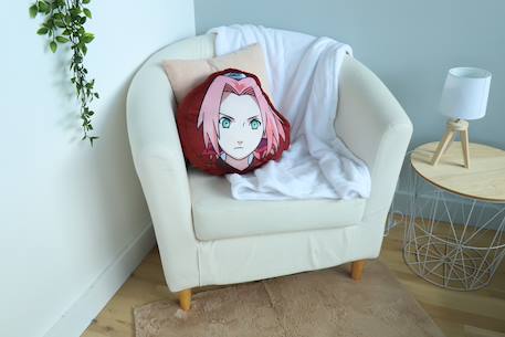 Coussin 3d naruto shippuden sakura haruno polyester Rouge 2 - vertbaudet enfant 