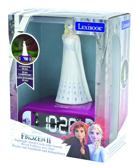 Réveil avec veilleuse la reine des neiges elsa en 3d MULTICOLORE 5 - vertbaudet enfant 