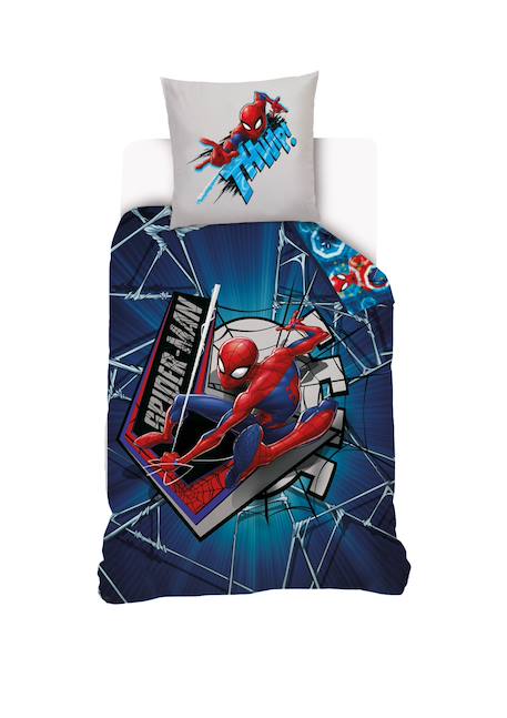 Housse de couette spiderman marvel coton Bleu 1 - vertbaudet enfant 