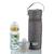 Porte biberon isotherme Gris+Rose orchidée 2 - vertbaudet enfant 