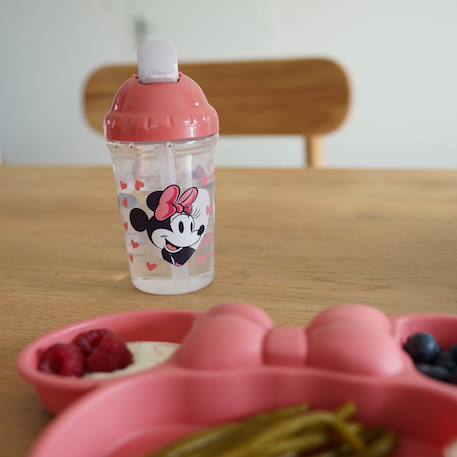 Tasse a paille 295 ml anti-fuites minnie collector Rose 2 - vertbaudet enfant 