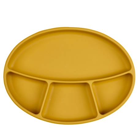 Assiette compartimentée silicone Jaune miel+Vert cactus 5 - vertbaudet enfant 