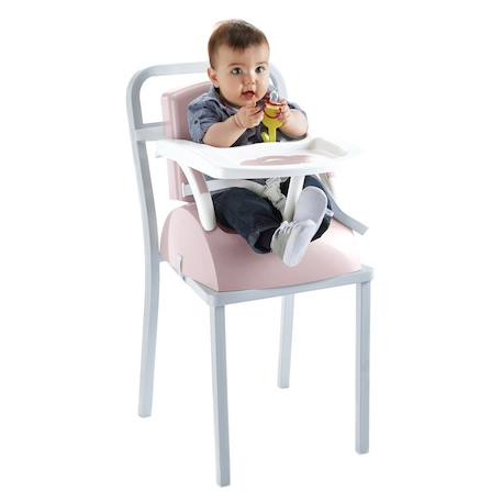 Rehausseur de chaise bébé évolutif 2 en 1 Ananas+Marron glacé+Rose poudré 14 - vertbaudet enfant 