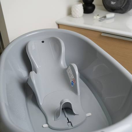 Transat de bain daphné Blanc muguet+Émeraude+Gris charme+Vert céladon 18 - vertbaudet enfant 