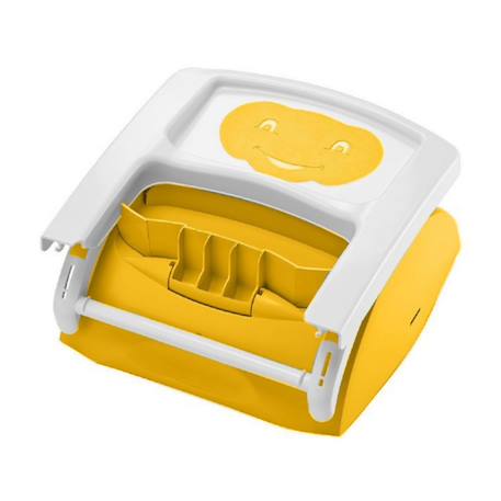 Rehausseur de chaise bébé évolutif 2 en 1 Ananas+Marron glacé+Rose poudré 3 - vertbaudet enfant 