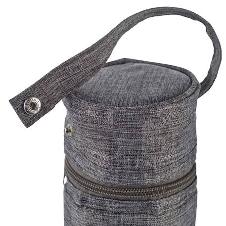 Porte biberon isotherme Gris+Rose orchidée 3 - vertbaudet enfant 