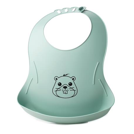 Bavoir bibou castor Vert 1 - vertbaudet enfant 