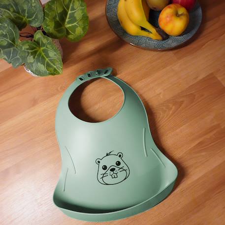 Bavoir bibou castor Vert 2 - vertbaudet enfant 