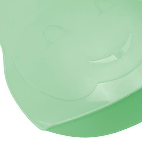 Bavoir semi-rigide avec récupérateur Émeraude+Fleur bleue+Gris charme+Marron glacé+Rose poudré+Vert céladon 28 - vertbaudet enfant 