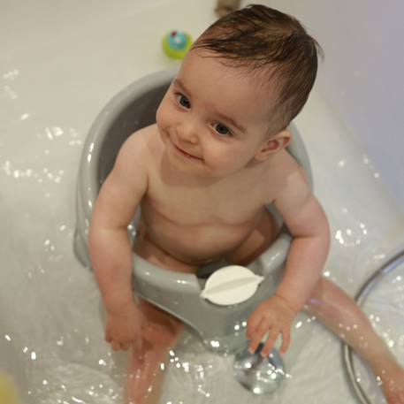 Anneau de bain aquafun Bleu ciel+Gris+Rose layette+Vert céladon 8 - vertbaudet enfant 