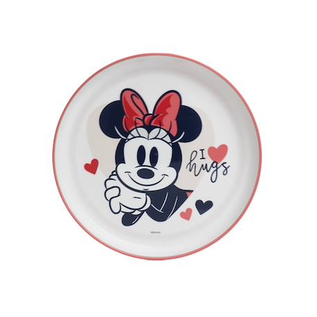 Coffret repas 3 pièces gobelet/bol/assiette minnie Rose 4 - vertbaudet enfant 