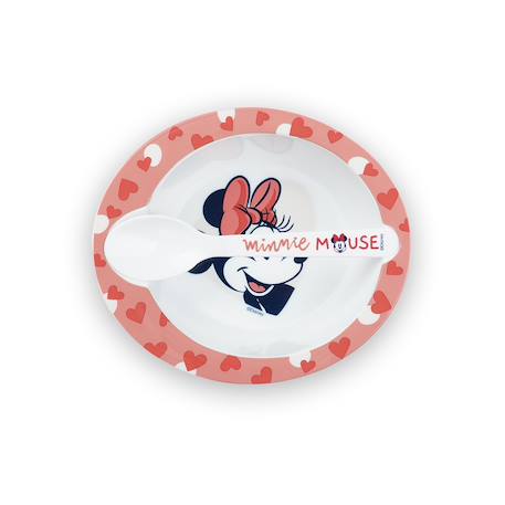 Set repas micro-onde bol + cuillere minnie collector Rose 1 - vertbaudet enfant 