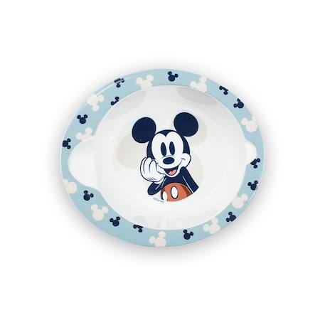 Set repas micro-onde bol + cuillere mickey collector Bleu 3 - vertbaudet enfant 