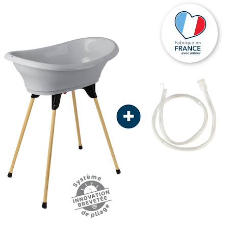 Kit baignoire vasco Blanc muguet+Bleu océan+Fleur bleue+Gris charme+Rose poudré 16 - vertbaudet enfant 