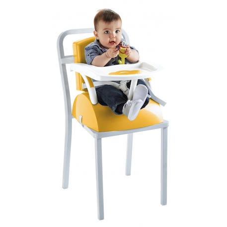 Rehausseur de chaise bébé évolutif 2 en 1 Ananas+Marron glacé+Rose poudré 4 - vertbaudet enfant 