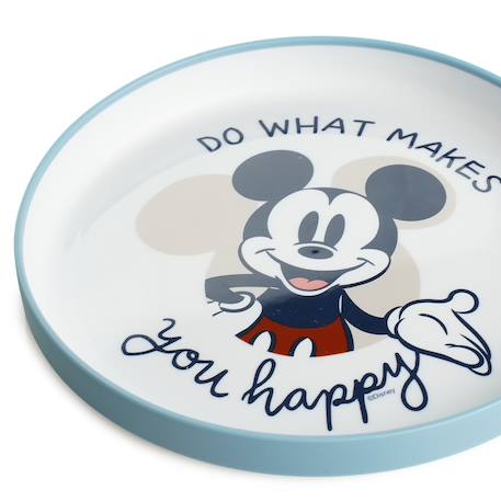 Grande assiette anti-derapante mickey collector Bleu 4 - vertbaudet enfant 