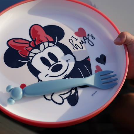 Coffret repas 3 pièces gobelet/bol/assiette minnie Rose 3 - vertbaudet enfant 