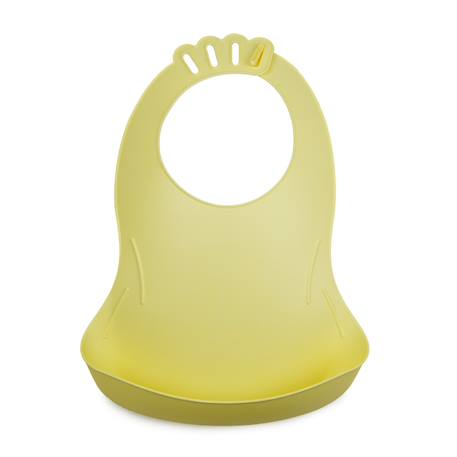 Bavoir bibou avec récupérateur Gris charme+Jaune citron+Lilas+Vert céladon 6 - vertbaudet enfant 