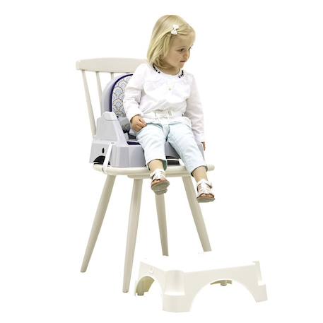 Rehausseur évolutif 3 en 1 edgar gris charme/ blanc muguet Gris 4 - vertbaudet enfant 