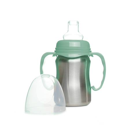 Tasse d'apprentissage inox Jaune mangue+Pêche+Vert cactus 15 - vertbaudet enfant 