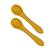 Lot de 2 cuillères silicone Jaune miel+Vert cactus 1 - vertbaudet enfant 