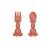 Set de 2 couverts silicone minnie collector Rose 1 - vertbaudet enfant 