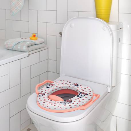 Reducteur wc confort avec poignees minnie collector Rose 2 - vertbaudet enfant 