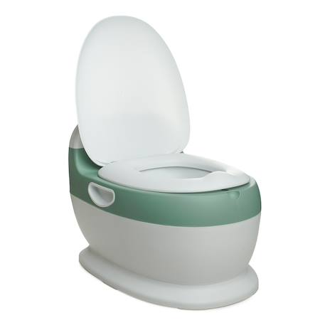 Mini toilettes vert sauge avec bruit de chasse d'eau Vert 2 - vertbaudet enfant 