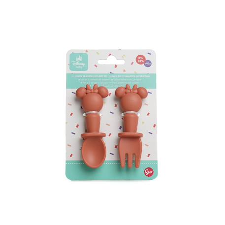 Set de 2 couverts silicone minnie collector Rose 4 - vertbaudet enfant 