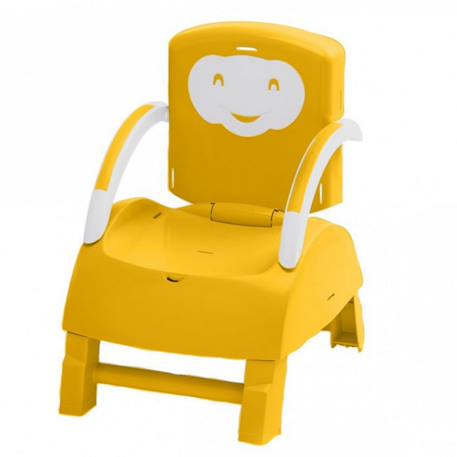 Rehausseur de chaise bébé évolutif 2 en 1 Ananas+Marron glacé+Rose poudré 2 - vertbaudet enfant 