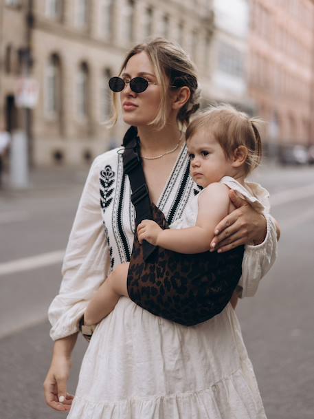 Porte-bébé et enfant 9 mois - 4 ans gris imprimé+marron imprimé+noir imprimé 6 - vertbaudet enfant 