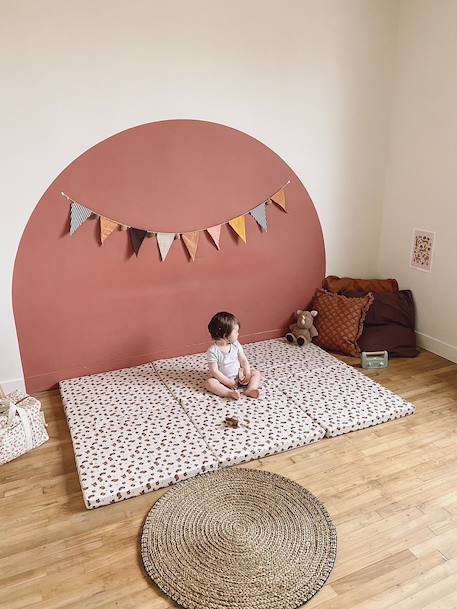 Tapis de motricité XL Leopard beige imprimé 1 - vertbaudet enfant 