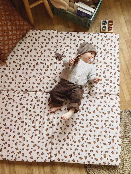 Tapis de motricité Leopard beige imprimé 1 - vertbaudet enfant 