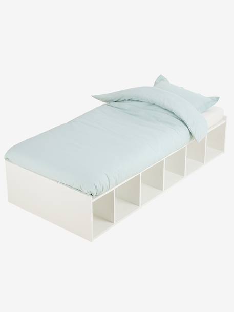 Lit enfant SQUARE avec rangement blanc 4 - vertbaudet enfant 