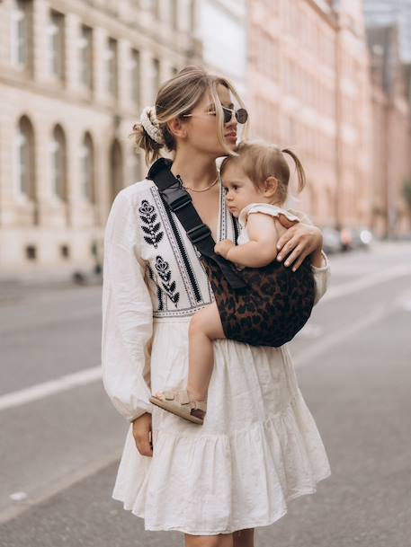 Porte-bébé et enfant 9 mois - 4 ans gris imprimé+marron imprimé+noir imprimé 8 - vertbaudet enfant 