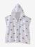 Poncho de bain / plage bébé personnalisable, avec coton recyclé blanc imprimé+rose imprimé 5 - vertbaudet enfant 
