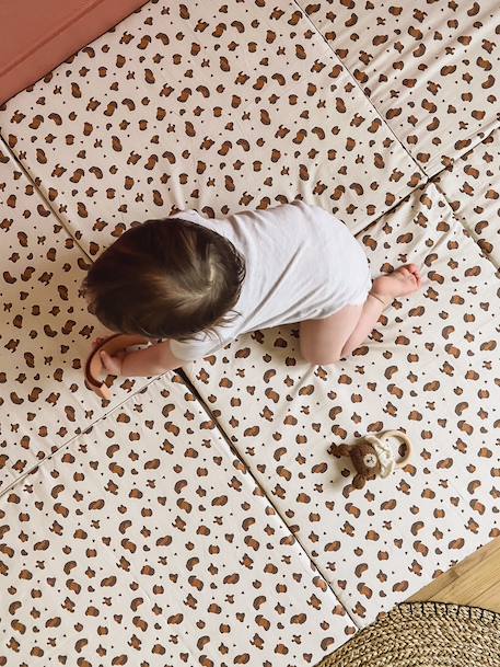 Tapis de motricité XL Leopard beige imprimé 2 - vertbaudet enfant 
