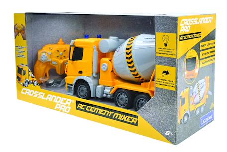 Camion toupie télécommandé Crosslander pro malaxeur de chantier, effets lumineux Jaune 4 - vertbaudet enfant 