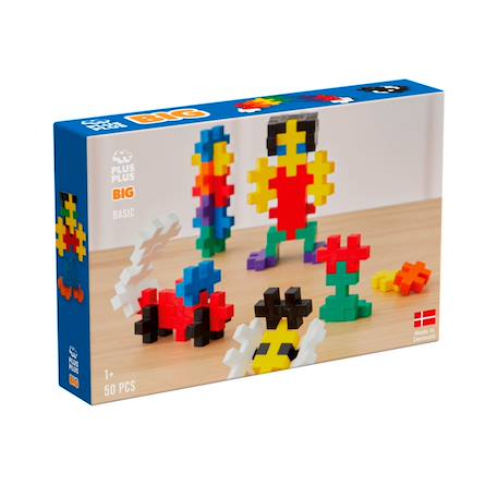 Boite jeu de construction big 50 pcs Basic+Pastel 1 - vertbaudet enfant 