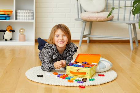 Valisette jeu de construction big 70 pcs Basic+Pastel 2 - vertbaudet enfant 