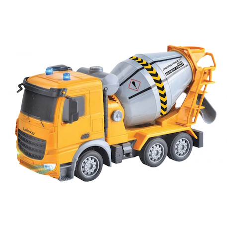 Camion toupie télécommandé Crosslander pro malaxeur de chantier, effets lumineux Jaune 2 - vertbaudet enfant 