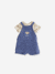 Ensemble bébé T-shirt + salopette short Disney Le Roi Lion Ecru/indigo 1 - vertbaudet enfant 