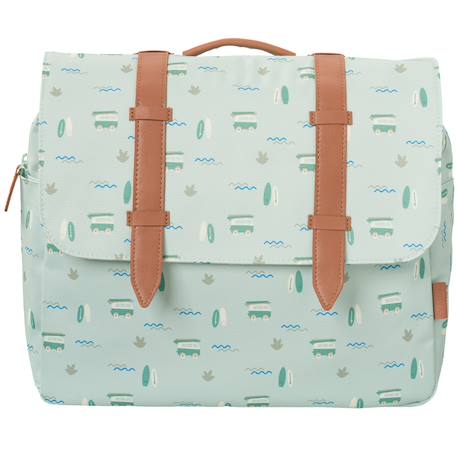 Cartable a4 maternelle Bleu, beige, marron+Marron, blanc+Marron, bleu+Olive, marron,blanc+Rose+Rose, marron, noir+Vert 18 - vertbaudet enfant 