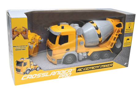 Camion toupie télécommandé Crosslander pro malaxeur de chantier, effets lumineux Jaune 5 - vertbaudet enfant 