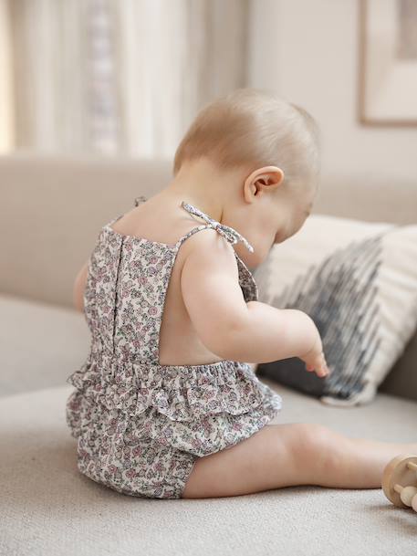 Combishort naissance imprimé écru 7 - vertbaudet enfant 