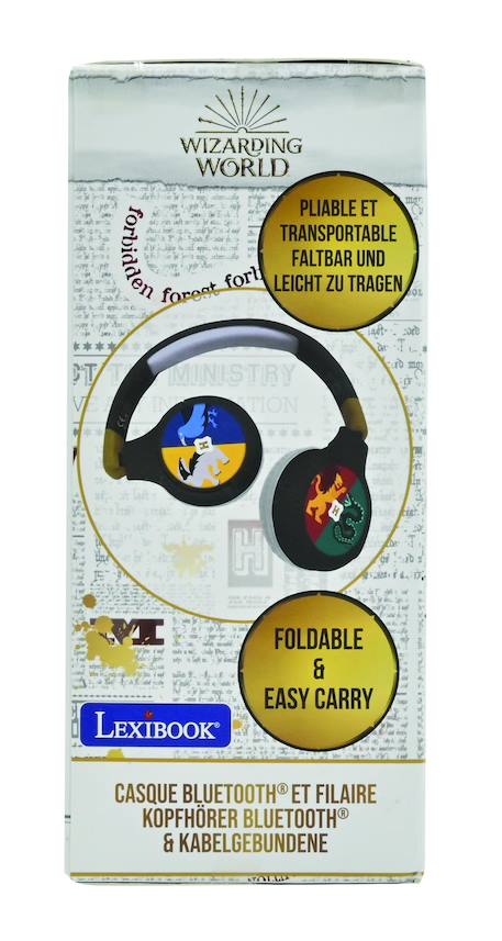 Casque 2 en 1 harry potter bluetooth et filaire avec limitation de son Noir 6 - vertbaudet enfant 