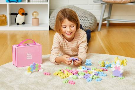 Valisette jeu de construction big 70 pcs Basic+Pastel 8 - vertbaudet enfant 