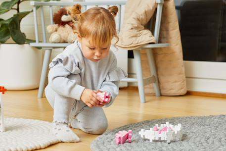Boite jeu de construction big 50 pcs Basic+Pastel 6 - vertbaudet enfant 